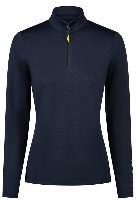 PIKEUR PIKEUR ZIP SHIRT Funktions-Zip Shirt – marine – Vorderansicht