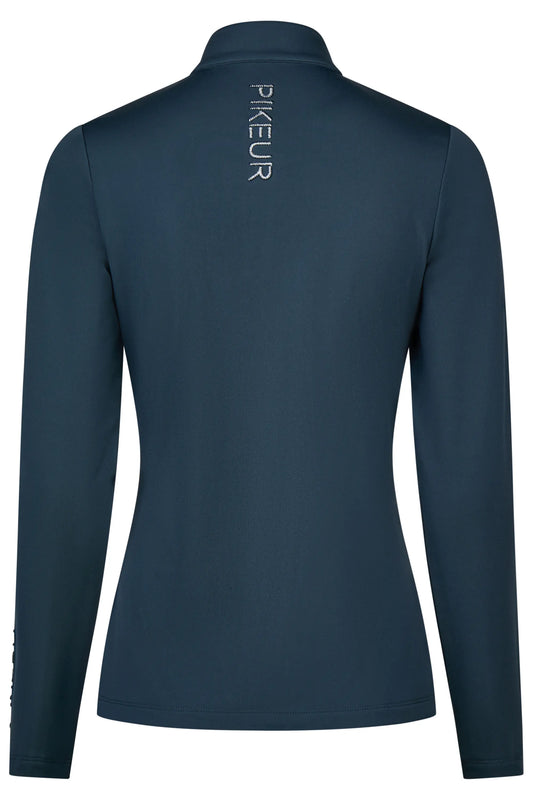 PIKEUR PIKEUR ZIP SHIRT Funktions-Zip Shirt – pine green – Rückansicht