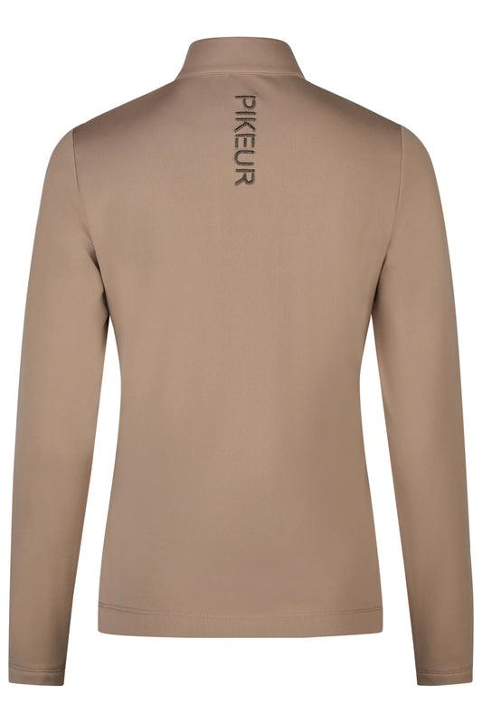 PIKEUR PIKEUR ZIP SHIRT Funktions-Zip Shirt – mocha cream – Rückansicht
