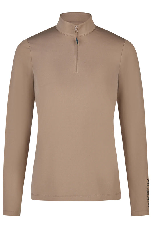 PIKEUR PIKEUR ZIP SHIRT Funktions-Zip Shirt – mocha cream – Vorderansicht