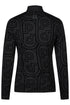 PIKEUR PIKEUR ZIP PRINT SHIRT Funktions-Zip Shirt – black – Rückansicht