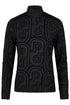PIKEUR PIKEUR ZIP PRINT SHIRT Funktions-Zip Shirt – black – Vorderansicht