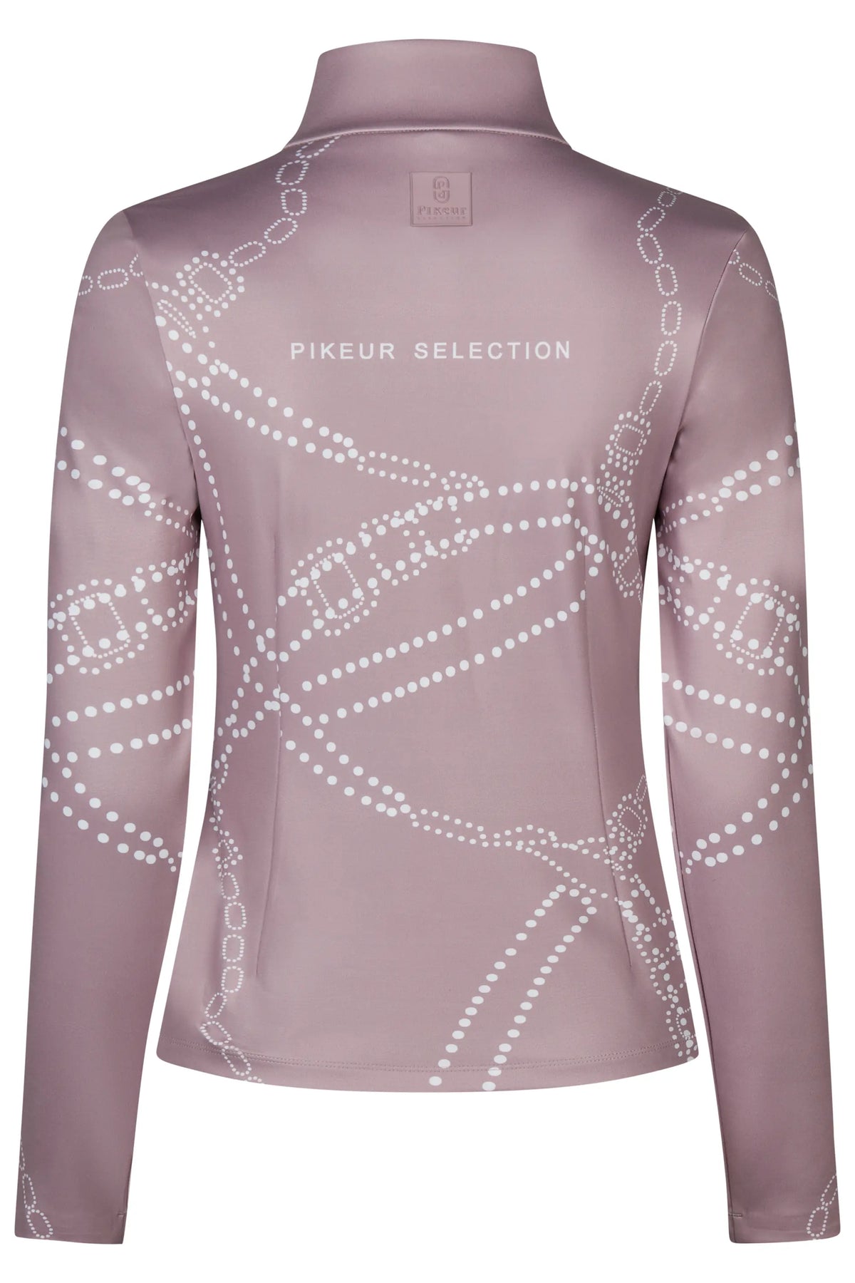 PIKEUR PIKEUR ZIP PRINT SHIRT Funktions-Zip Shirt – ash mauve – Rückansicht