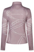 PIKEUR PIKEUR ZIP PRINT SHIRT Funktions-Zip Shirt – ash mauve – Rückansicht
