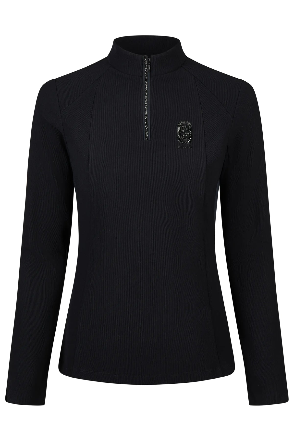 PIKEUR PIKEUR ZIP RIP SHIRT Funktions-Zip Shirt – black – Vorderansicht