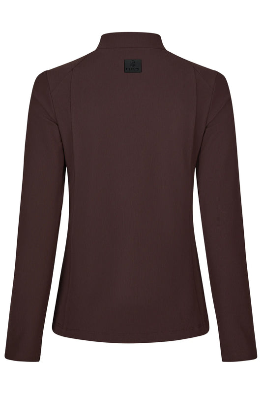 PIKEUR PIKEUR ZIP RIP SHIRT Funktions-Zip Shirt – chocolate brown – Rückansicht
