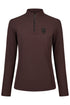 PIKEUR PIKEUR ZIP RIP SHIRT Funktions-Zip Shirt – chocolate brown – Vorderansicht