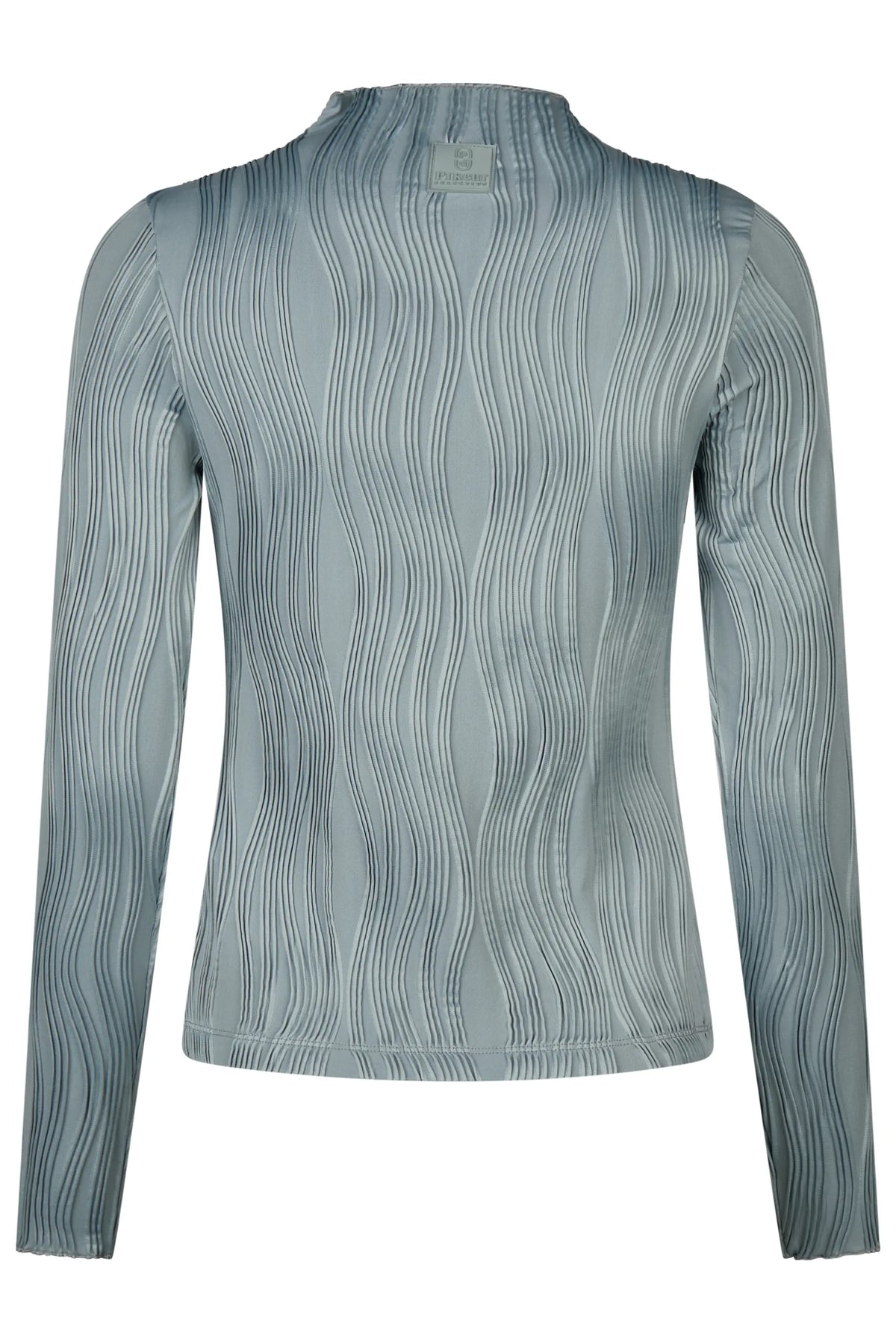 PIKEUR PIKEUR WAVELINE SHIRT Langarmshirt – dusty blue – Rückansicht