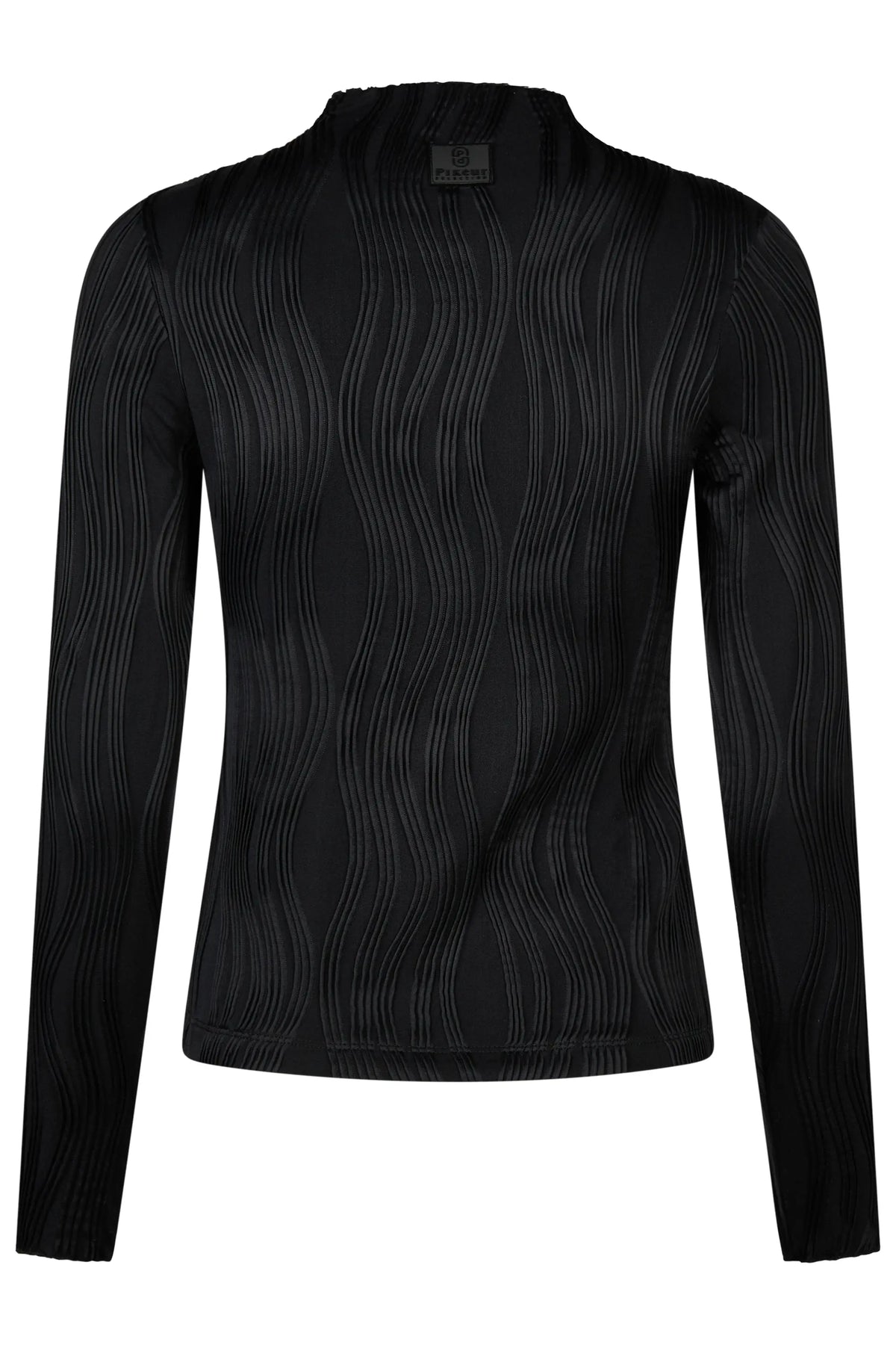 PIKEUR PIKEUR WAVELINE SHIRT Langarmshirt – black – Rückansicht
