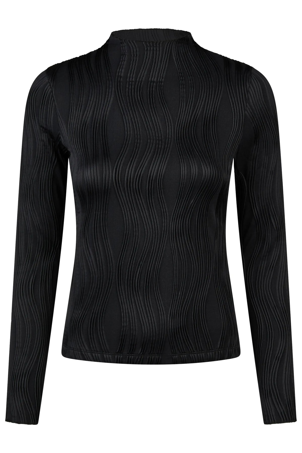 PIKEUR PIKEUR WAVELINE SHIRT Langarmshirt – black – Vorderansicht