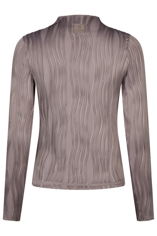 PIKEUR PIKEUR WAVELINE SHIRT Langarmshirt – ash mauve – Rückansicht