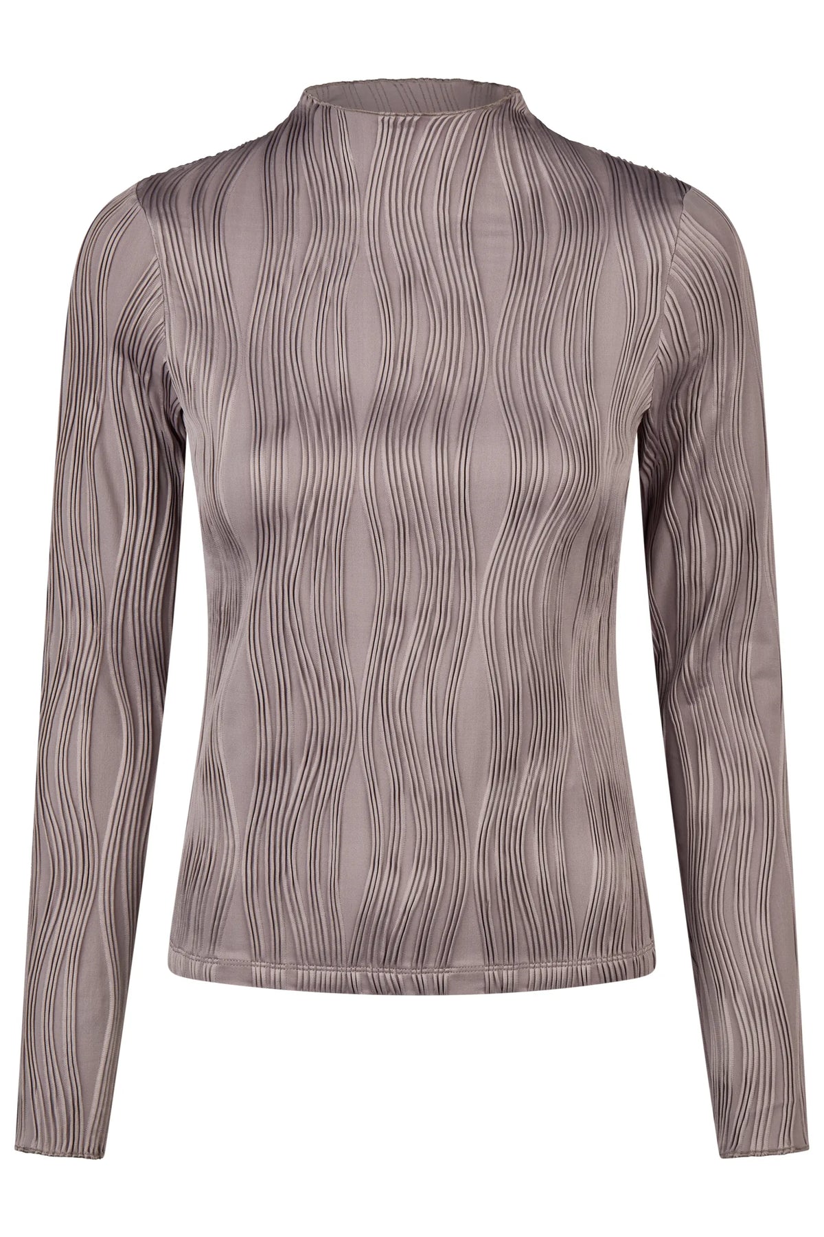 PIKEUR PIKEUR WAVELINE SHIRT Langarmshirt – ash mauve – Vorderansicht