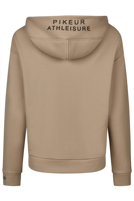 PIKEUR PIKEUR ZIP RIP HOODY Oversize Sweatjacke – mocha cream – Rückansicht