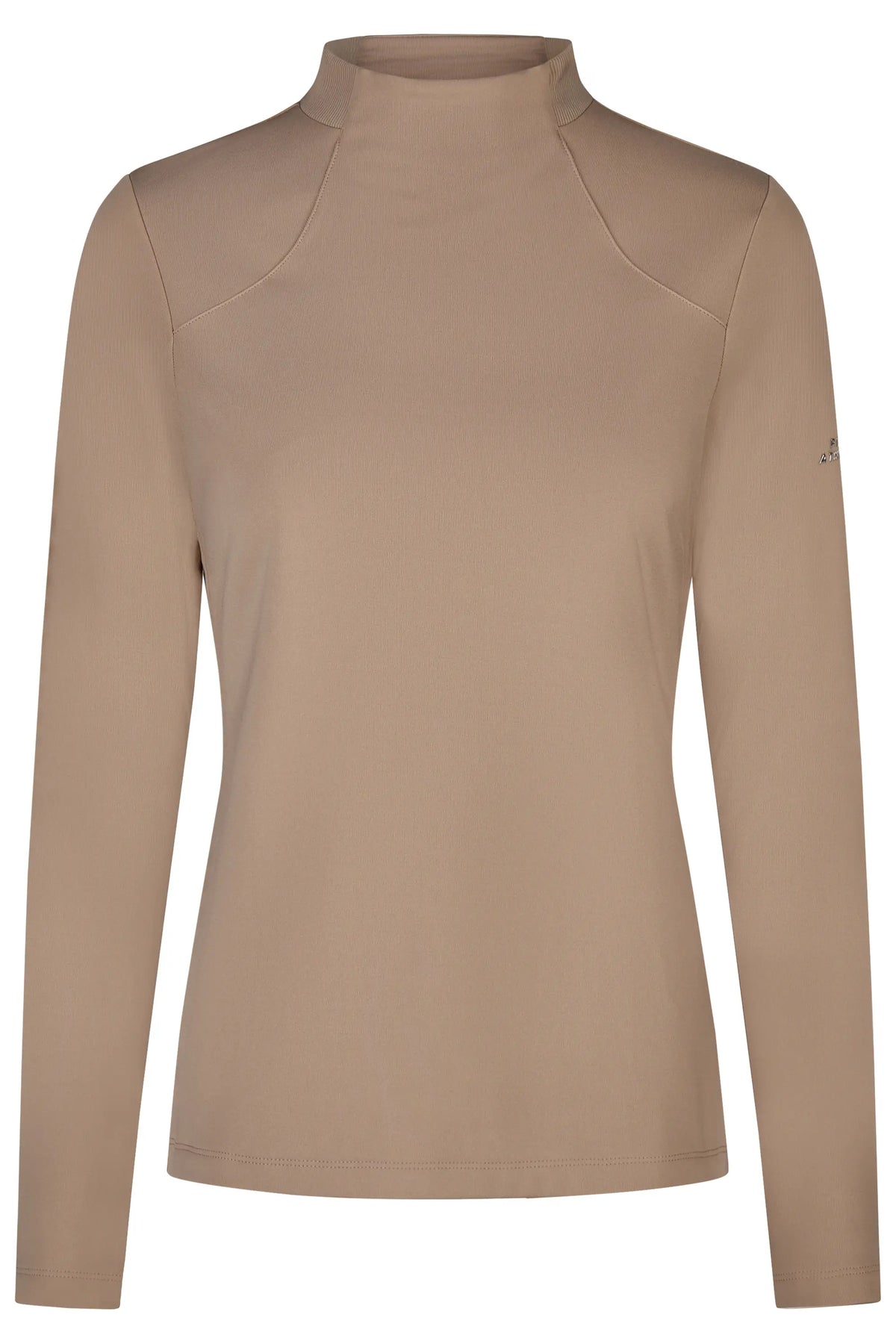PIKEUR PIKEUR ROLLNECK Funktions-Rollkragen – mocha cream – Vorderansicht