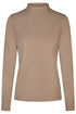 PIKEUR PIKEUR ROLLNECK Funktions-Rollkragen – mocha cream – Vorderansicht