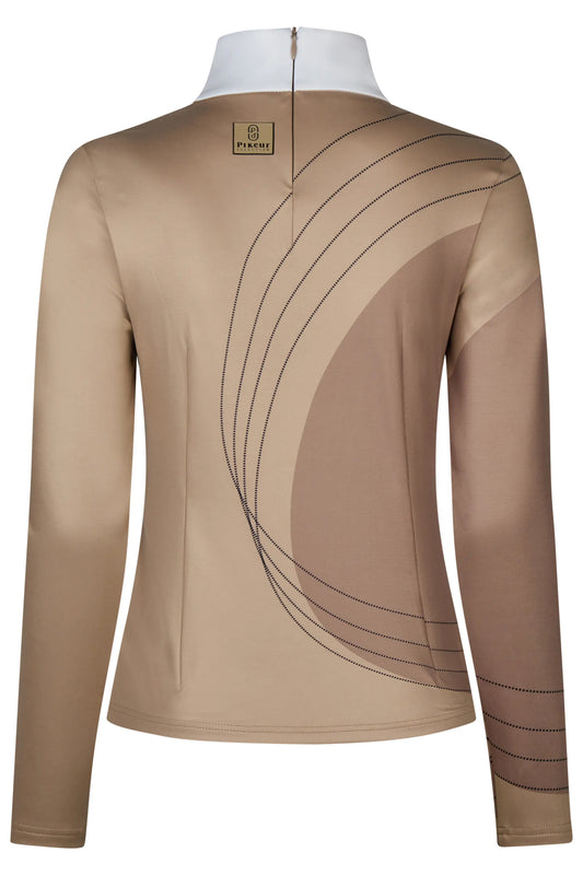 PIKEUR PIKEUR COMPETITION SHIRT Langarm-Turniershirt – mocha cream – Rückansicht