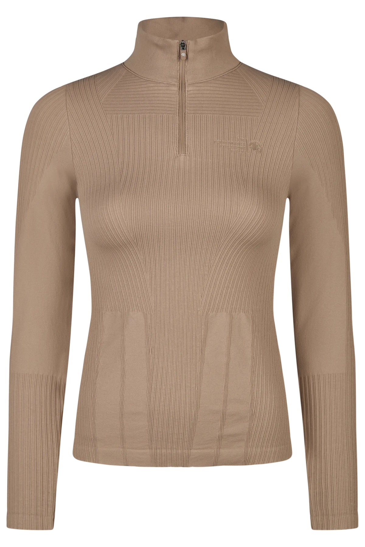 PIKEUR PIKEUR 3D KNIT SHIRT 3D Strickshirt – mocha cream – Vorderansicht