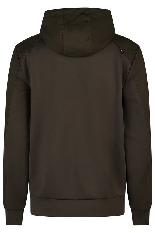 PIKEUR PIKEUR HOODY JACKET Herren-Kapuzenjacke – olive green – Rückansicht