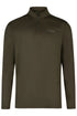 PIKEUR PIKEUR ZIP SIRT Herren-Langarmshirt – olive green – Vorderansicht