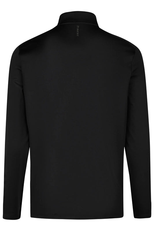 PIKEUR PIKEUR ZIP SIRT Herren-Langarmshirt – black – Rückansicht