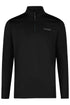 PIKEUR PIKEUR ZIP SIRT Herren-Langarmshirt – black – Vorderansicht