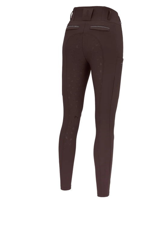 PIKEUR PIKEUR LINNETT SO GripTec HIGHWAIST FULLGRIP – chocolate brown – Rückansicht