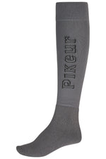 PIKEUR PIKEUR KNEE SOCKS WOOL Damen-Reitsocken – basalt grey – Vorderansicht
