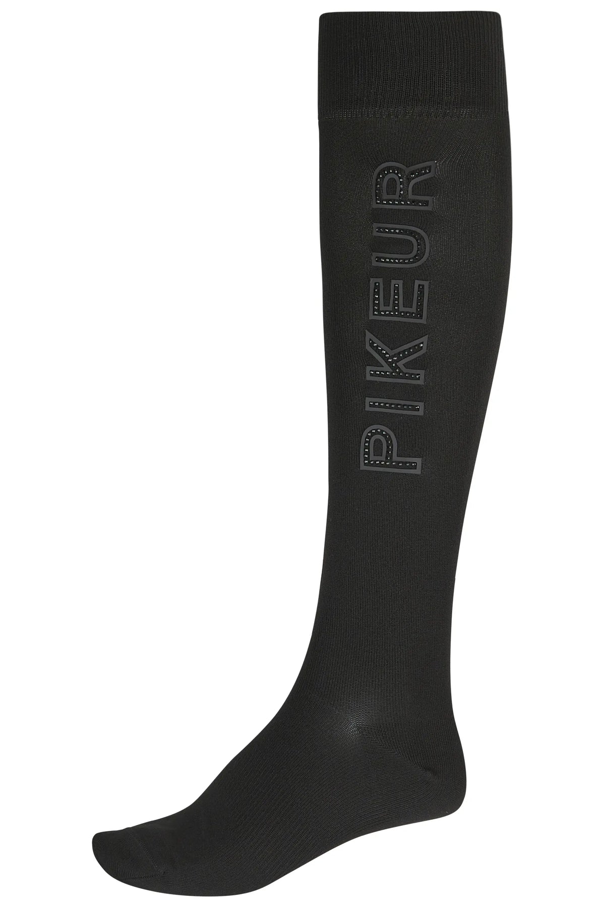 PIKEUR PIKEUR KNEE SOCKS STUDS Damen-Reitsocken – black – Vorderansicht
