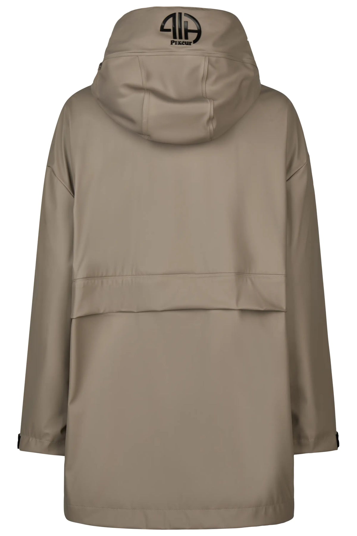 PIKEUR PIKEUR RAINZIP CAPE Regenponcho – mocha cream – Rückansicht