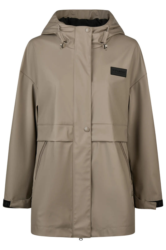 PIKEUR PIKEUR RAINZIP CAPE Regenponcho – mocha cream – Vorderansicht