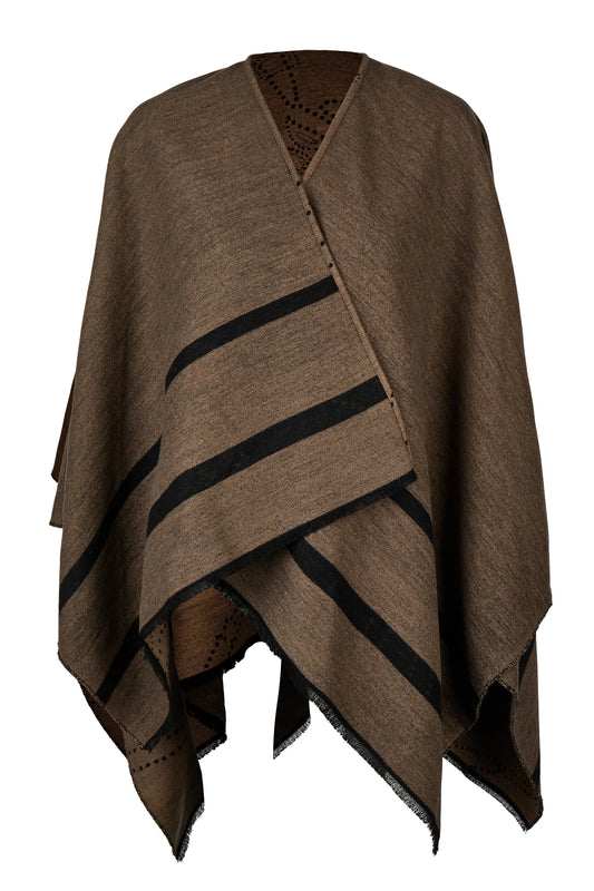 PIKEUR PIKEUR CAPE Wende-Cape 2-in-1 – mocha cream – Detailansicht 1