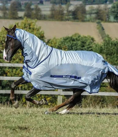 Buzz-off Rain & Neck Silver/blue